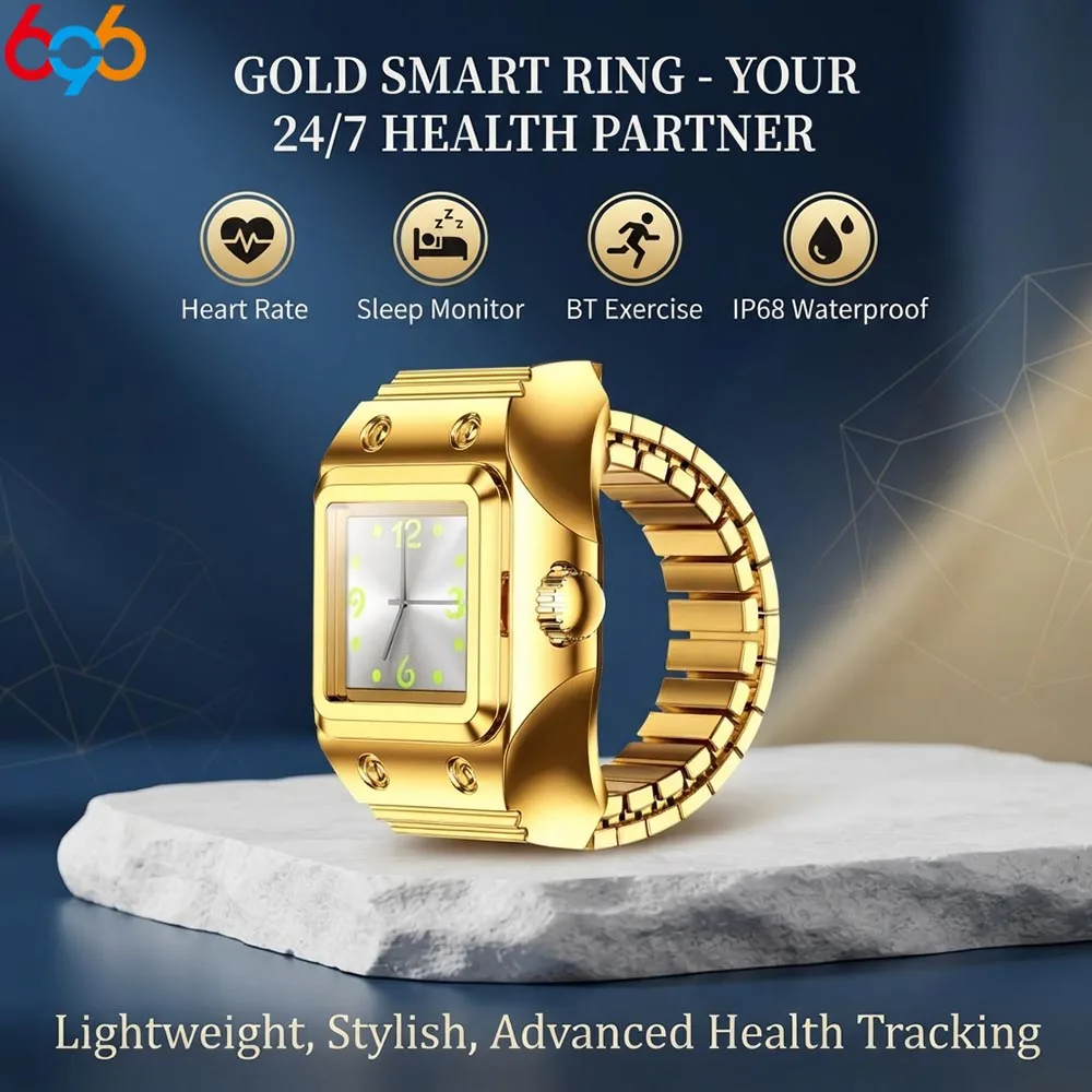 Smart Ring with Quartz Watch Combo  Waterproof  Sleep & Health Tracking  Time Setting  Sports Activity Recording for Men Women