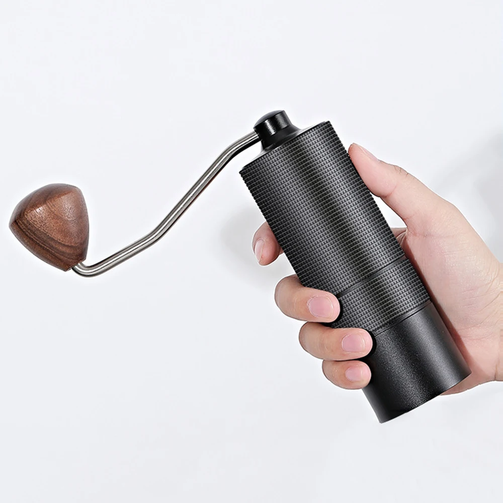 

Manual Coffee Grinder 420 Stainless Steel Professional Double Bearing Adjustable Hand Burr Coffee Bean Grinding