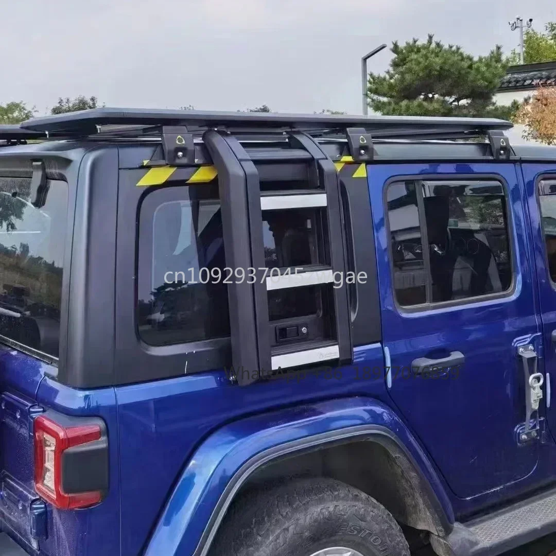 

Jeep Wrangler JK JL 4x4 Foldable Roof Ladder Or Luggage Rack Platform