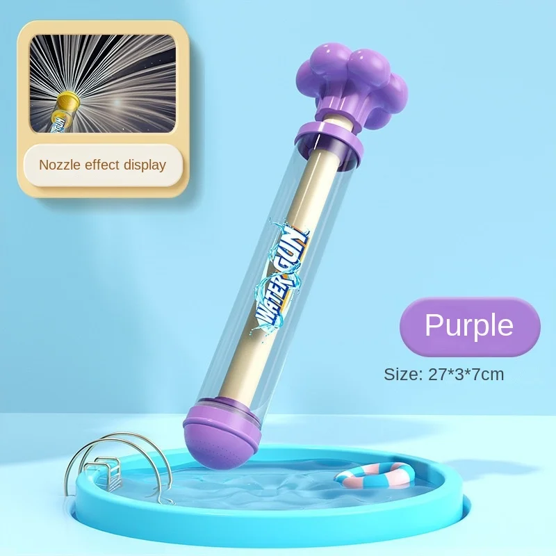 Hot Mini Fireworks Spray Water Pull-Back Water Gun Firing Water Gun Summer Outdoor Beach Poor Toy Shoot Water Gun for Kids