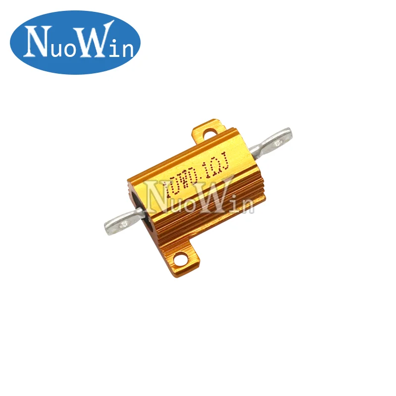 10W 25W Aluminum Power Metal Shell Case Wirewound Resistor 0.01 ~ 30K 0.1 1 2 3 4 5 6 8 10 20 25 100 150 1K 10K ohm RX24 image 2