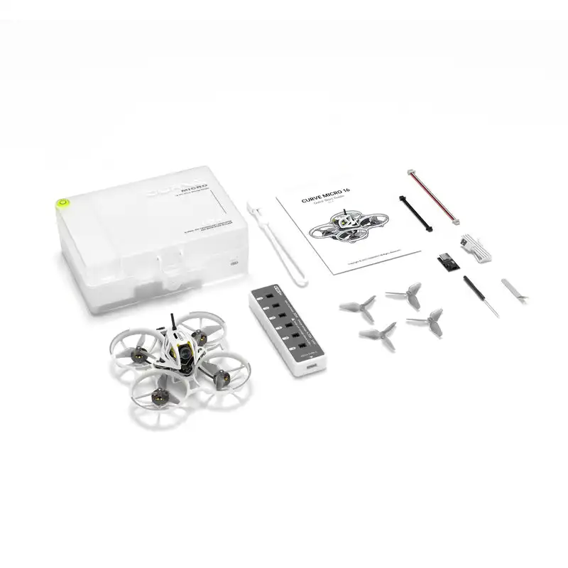CaddxFPV Curve Micro 16 HD Tiny Whoop,75mm 1S Digital FPV Whoop Quad ELRS Receiver for Indoor Backyard Freestyle Flying