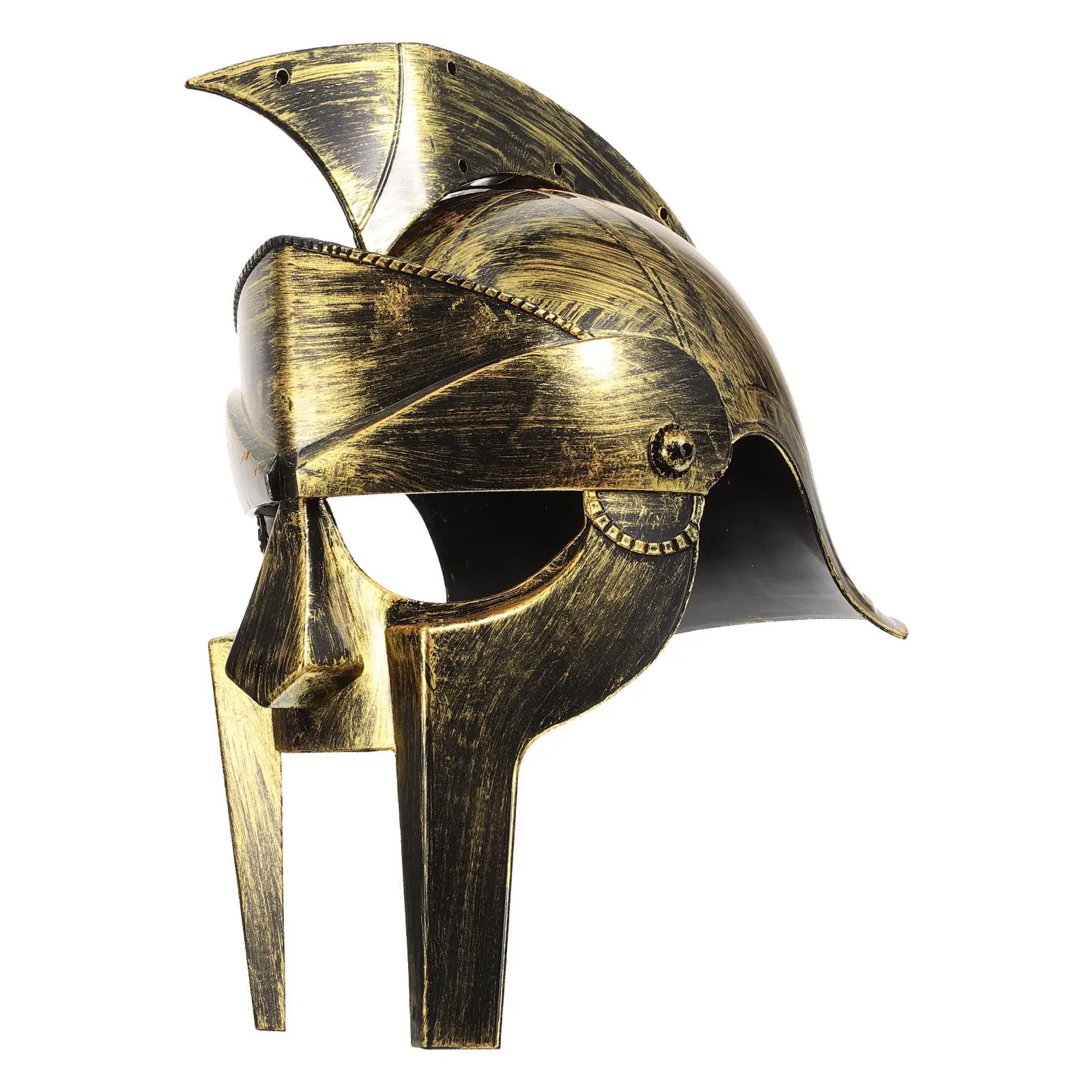 

Ancient Roman Warrior Decorative Soldier Costume Cosplay Headgear Party Hat Prop Lightweight Breathable Plastic Material