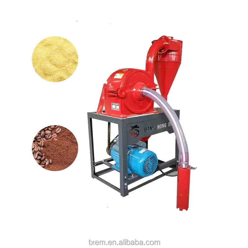 

Household Maize Flour Milling Machine Motor Diesel Powered Self-priming Corn Soybean Grain Grinder Rice Flour Milling Machine