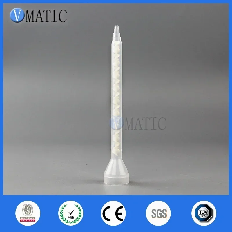 10×MC05-24 Static Mixing Tip ▶ 1:1 Dual-Component Dispenser（PP+GF30 Flared Design）