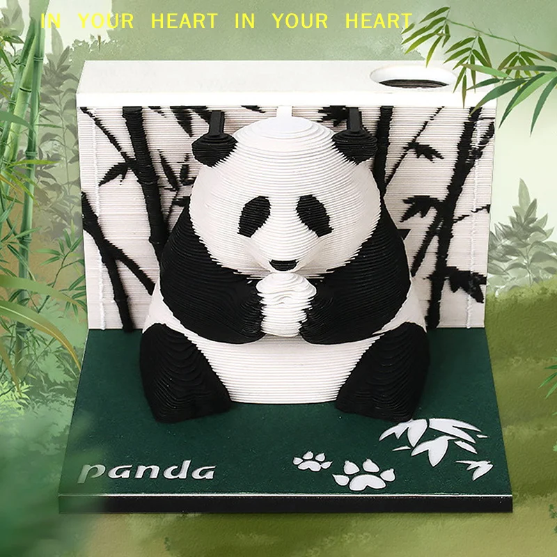 

Time Piece Calendar 2026 Desk Calendar 3D Tear-away Calendar Paper Carving Art Memo Pad Notepad Gift For Christmas Housewarming
