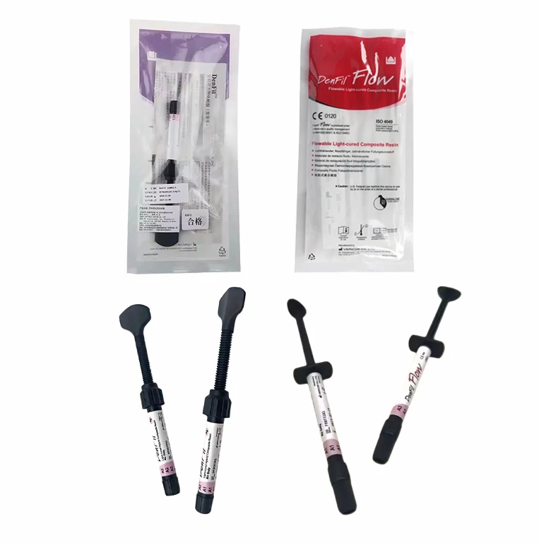 Dental Materials Denfil Light Curing Composite Resin Fluid Solid Oral Cavity Dentistry Nursing Repair Filling Tools