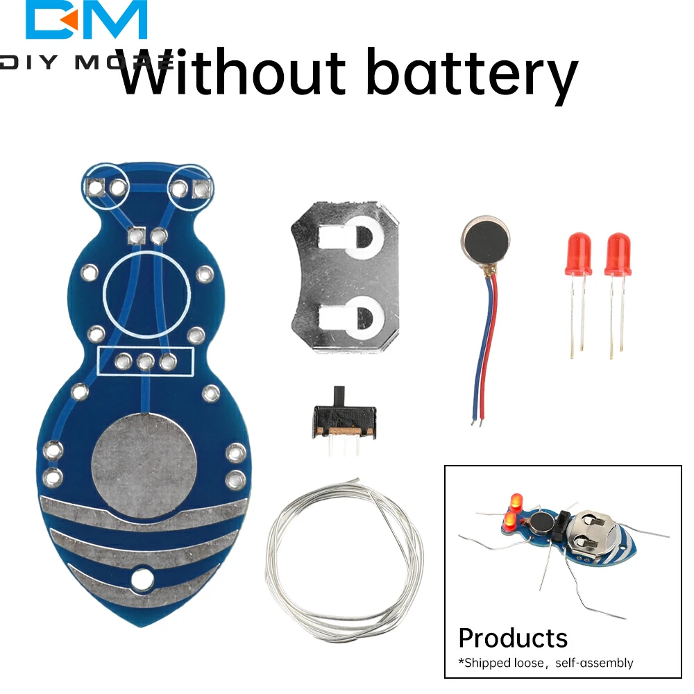 تدريب الطلاب DIY Kit Ant Soldering Kit DIY مشاريع الإلكترونيات LED ضوء المبتدئين تعلم مجموعة المرح الكهربائية #3