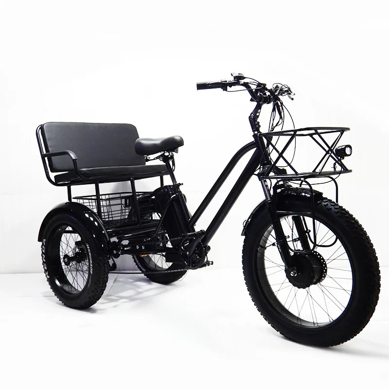 Uwant Elektro fahrrad 3 Räder 2 Batterie Elektro fahrrad Fahrrad 3 Rad