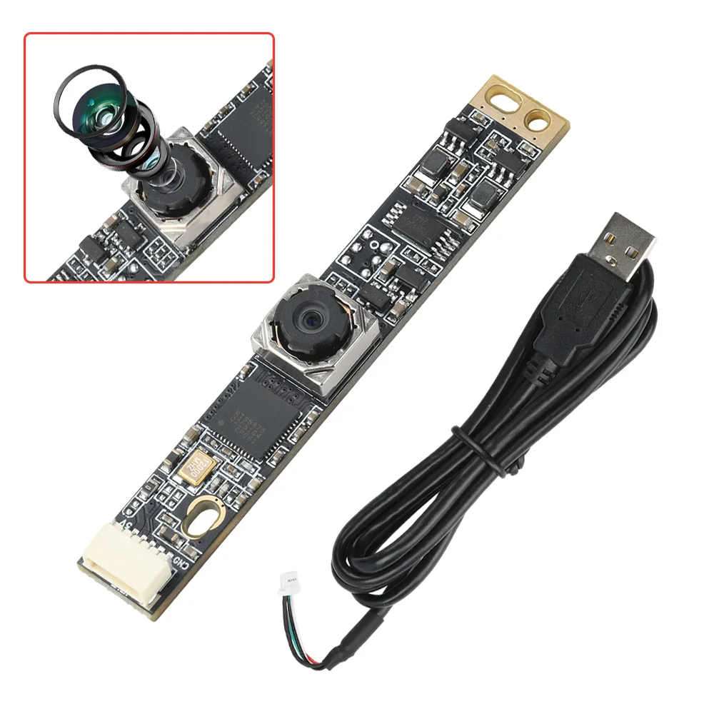 

800W IMX179 USB Camera Module With Autofocus Liveness Detection And Face Recognition Includes a 1-meter USB Adapter Cable