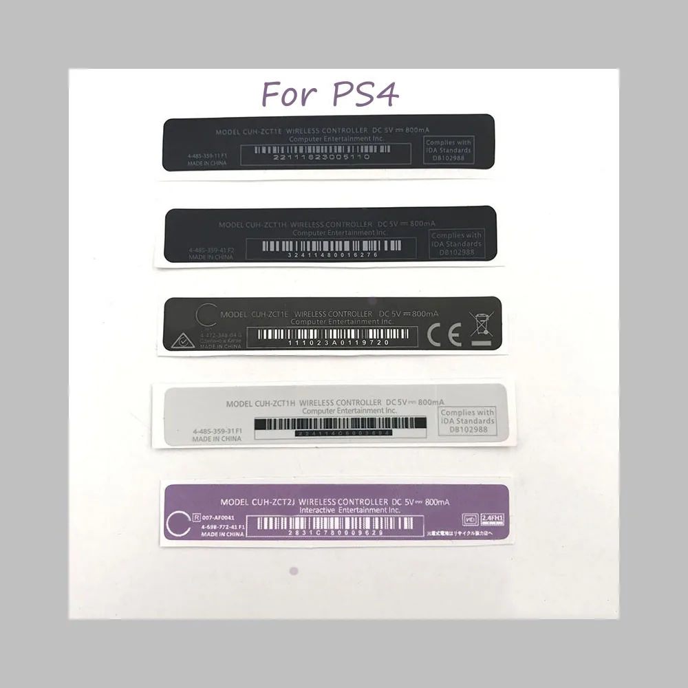 Nieuwe 5 Stuks Voor Ps4 Handgreep Sticker Controller Behuizing Shell Slanke Achterkant Sticker Lable Seal Handvat Barcode Sticker