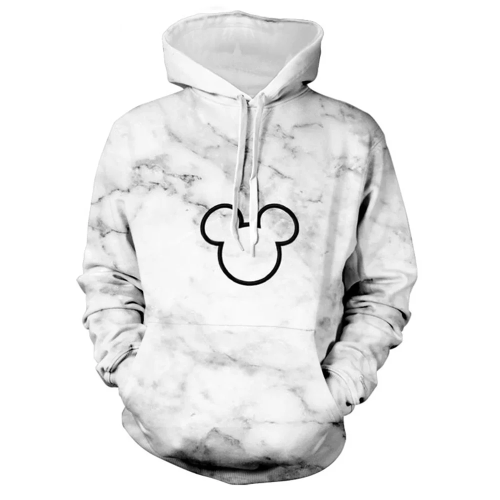 Disney Autumn Men Women Mickey Mouse 3D Hoodies Cartoon Printed Hoodies Clothing Fashion Coats Hats Men Daily Casual Streetwear