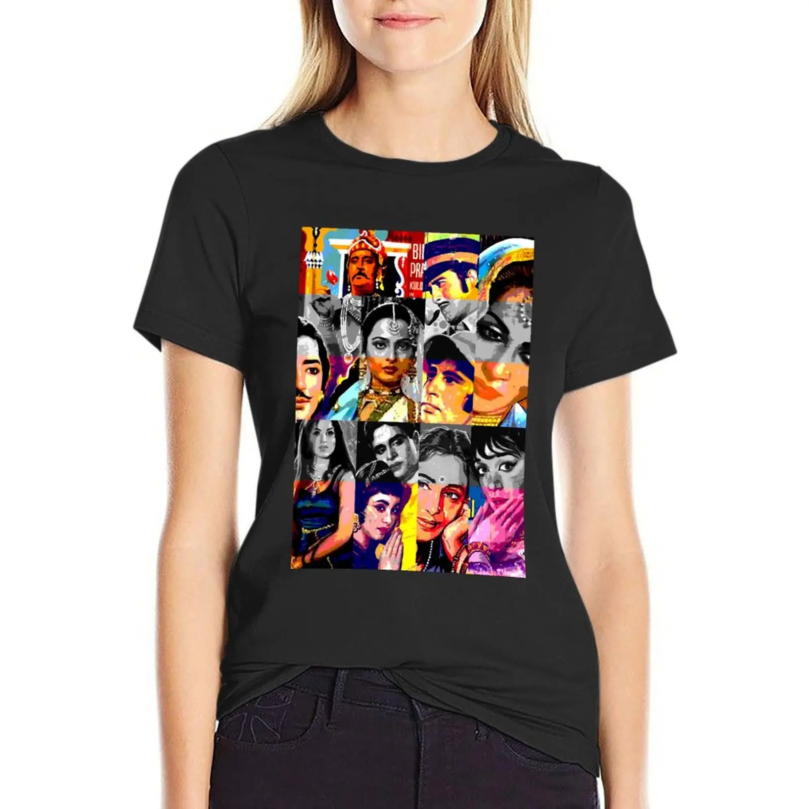 

Vintage Bollywood Pattern 3 T-Shirt sweat kawaii clothes customizeds Woman fashion