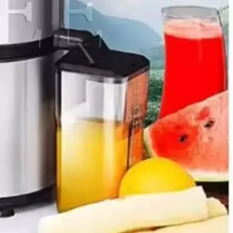 เครื่องคั้นน้ำผลไม้แบบแรงเหวี่ยง เครื่องปั่นผลไม้และผัก เครื่องสกัดน้ำผลไม้แบบพกพา มินิบลender 1250 วัตต์ 5 ระดับความเร็ว สำหรับใช้ในครัวเรือน