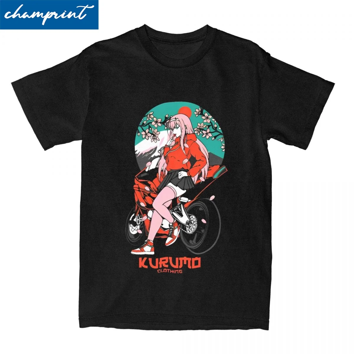 Japanese Manga Anime Graphic T-Shirt Men Women Humor Pure Cotton Tees O Neck Short Sleeve T Shirt Plus Size Tops