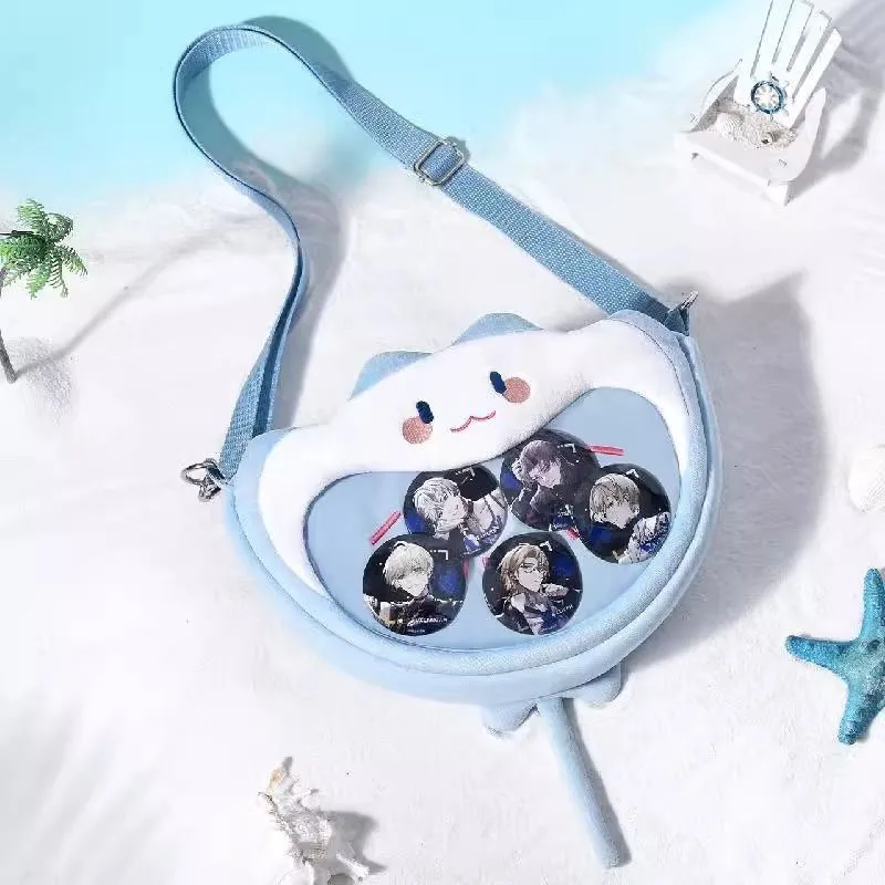 

Sweet Transparent Messenger Bag Purse Hot Girls Kawaii Handbag Aesthetic Harajuku Plush Blue Ita Bag Crossbody Bags For Women