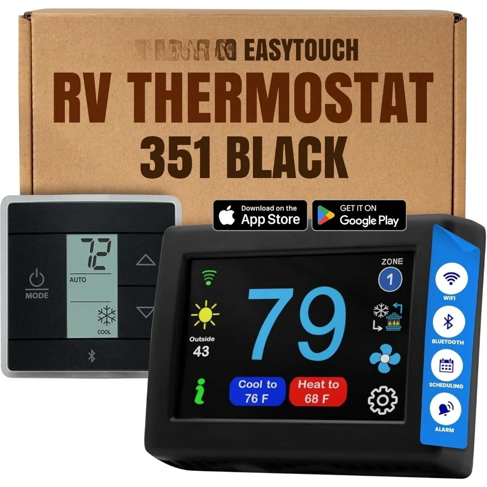 استبدال ترموستات RV الرقمي عالي الجودة من EasyTouch قابل للبرمجة وموثوق به واي فاي وبلوتوث