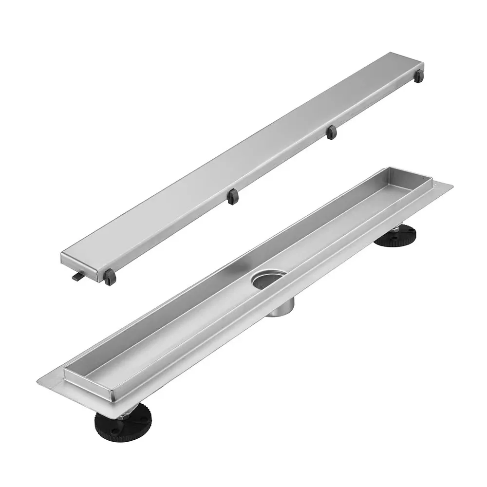 304 stainless steel floor drain invisible inlay linear design, modern dedicated