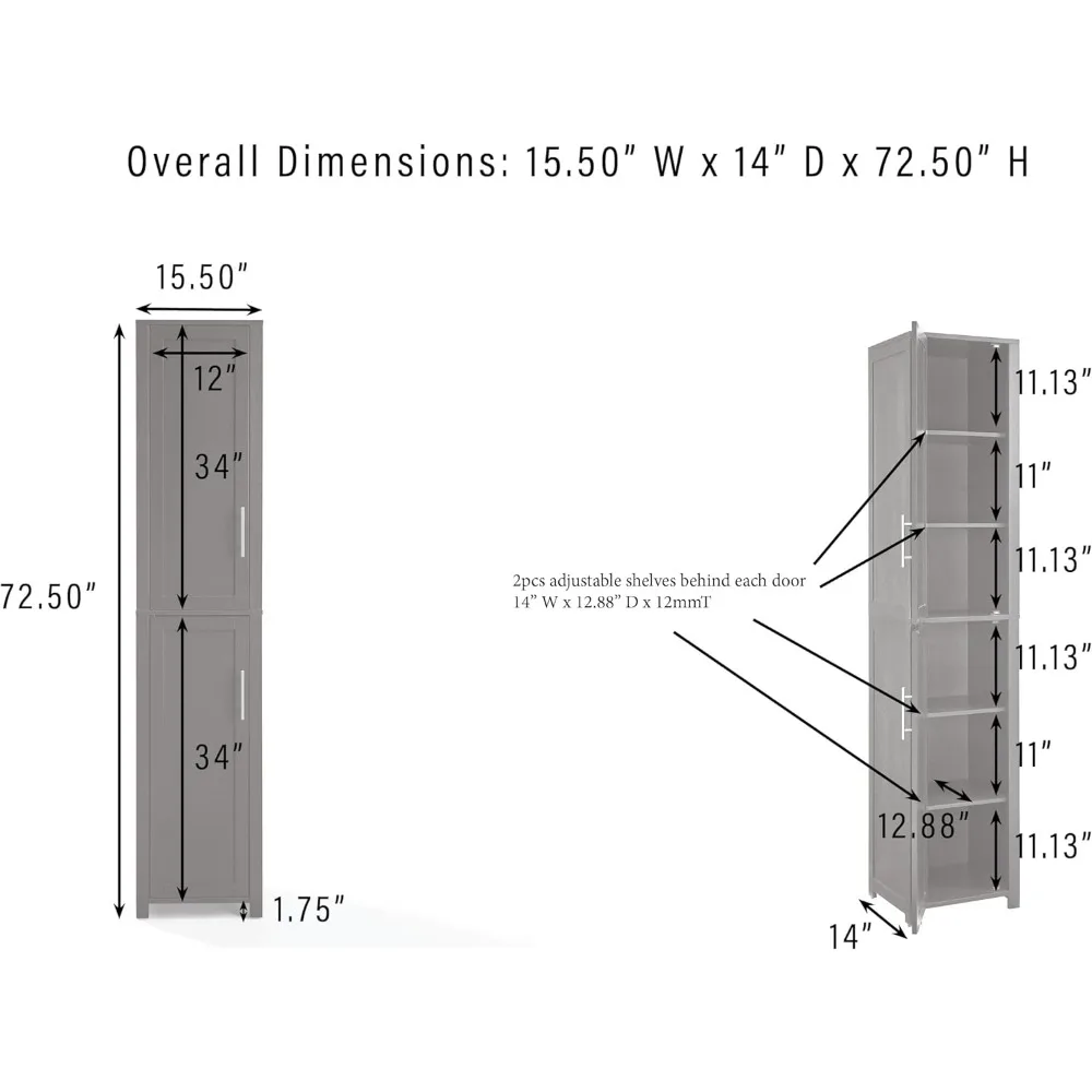 Armadietto portaoggetti in lino per lavanderia e bagno, ripiani inclusi, bianco