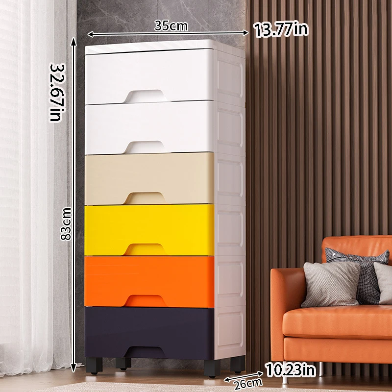 A Must-Have Storage Cabinet for Minimalists! Featuring Morandi Low-Saturation Color-Blocking Design, Paired with European-Style Lines, It Perfectly Matches Various Home Styles and Easily Fits into Any Narrow Space Multi-Layer Drawer Design, Hides All Clutter, Suitable for Home, Dormitory, Office