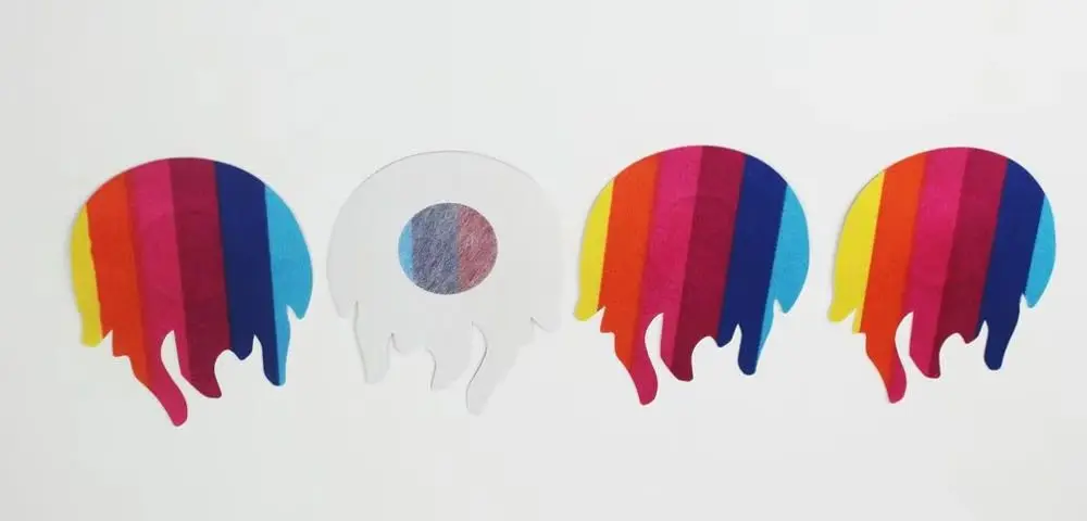 3 أزواج unbra ملصق النساء قوس قزح لاصق الحلمة يغطي منصات الجسم الثدي المتاح الحليب لصق مكافحة أفرغت الصدر الصدرية ملصق #3