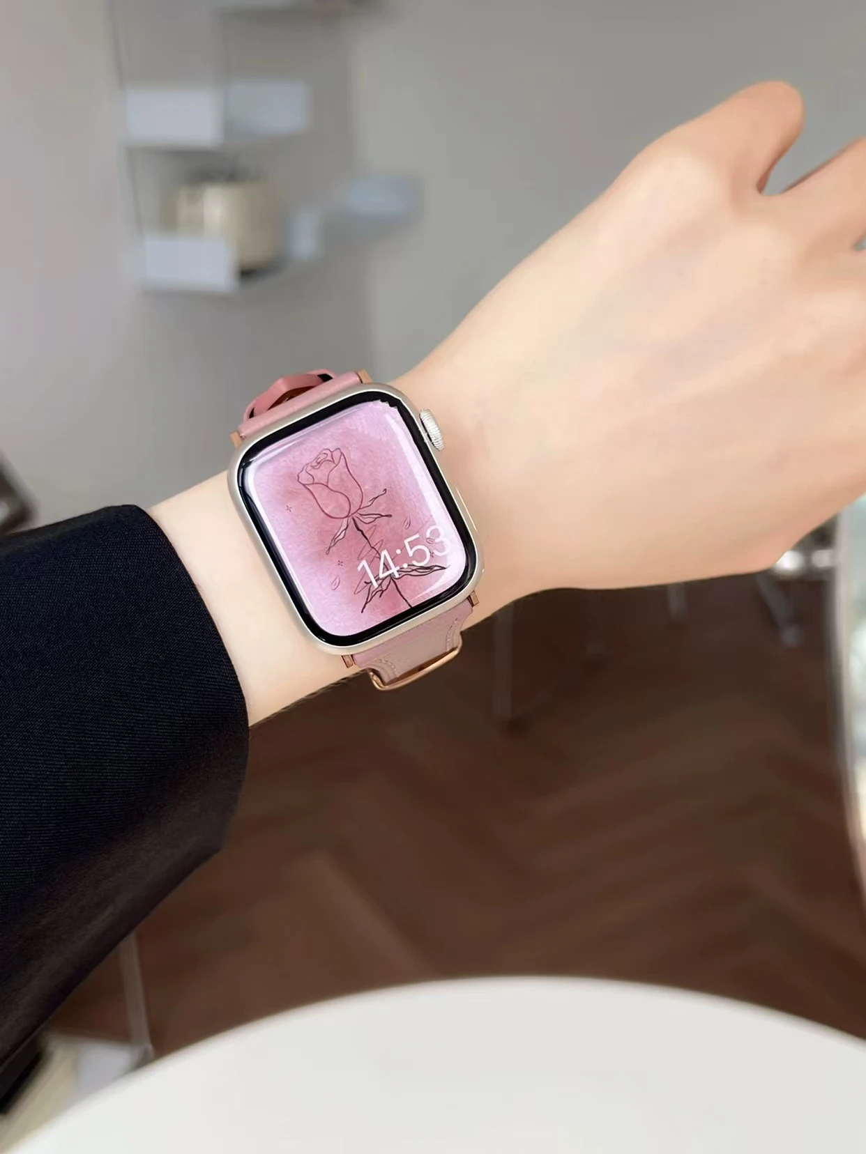 حزام لساعة أبل الفرقة النساء سلسلة الترا 10/9/8/7/6 38 مللي متر 40 مللي متر 41 مللي متر 42 مللي متر 44 مللي متر 45 مللي متر 46 مللي متر حلقة جلدية