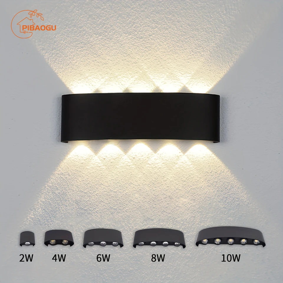 LED Wall Lamp Waterproof Outdoor Garden Light AC85-265 2W-10W Interior Wall Light Room decoration For Bedroom Living Room Stairs