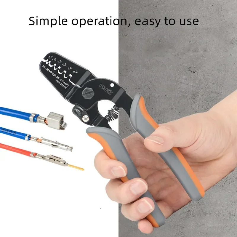 IWISS IWS-2820M Mini Micro Open Barrel Crimping PlierIWS-2412M JAM MolexTyco JST Terminals and Connectors Mini Hand Crimper Tool