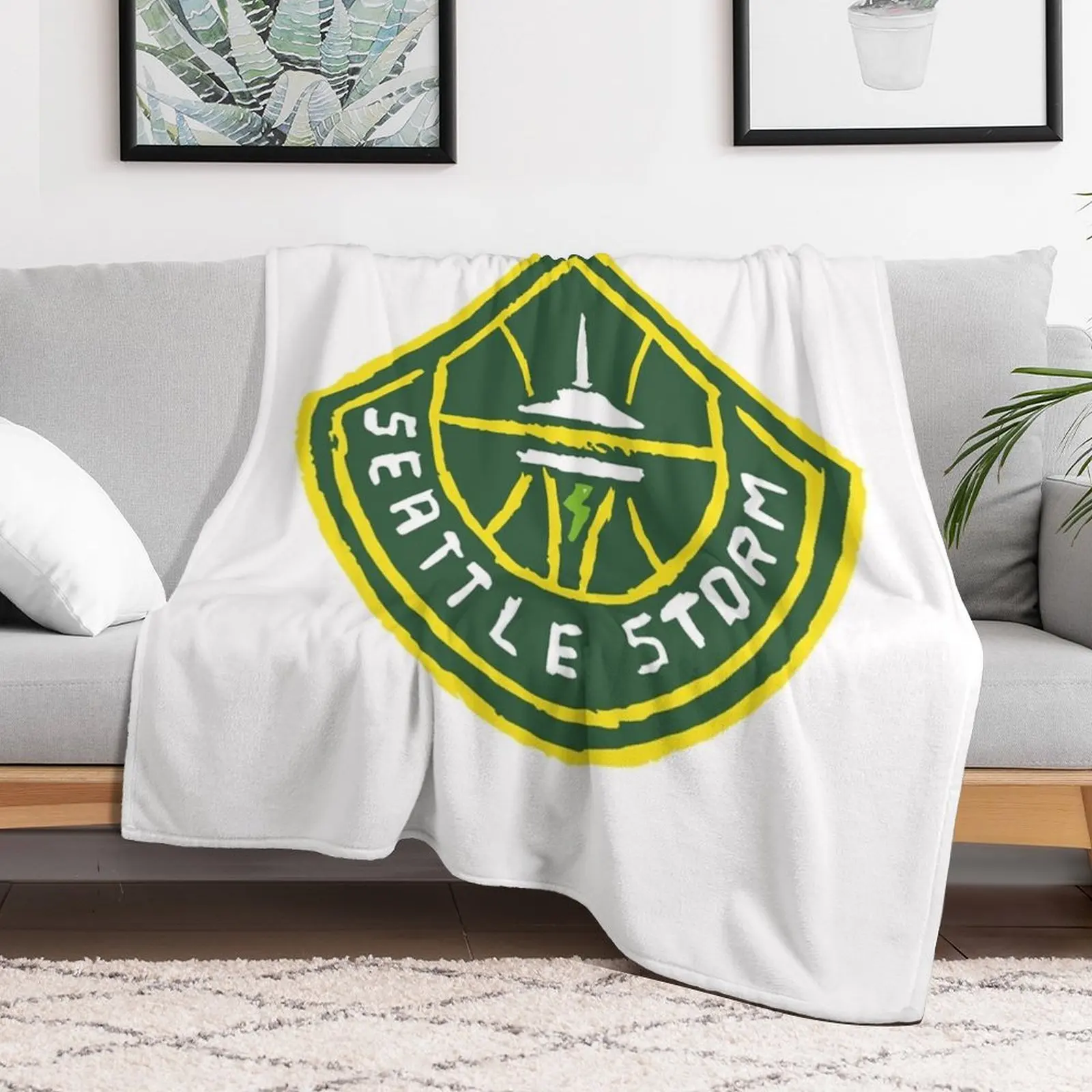 Seattle Stoooorm Throw Blanket Hairy Cute Plaid Blankets