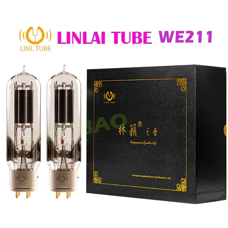 

LINLAI WE211 Vacuum Tube HIFI Audio Valve 1:1 Copy WE 211 Upgrade 211 211DG 211T E211 Electronic Tube Amplifier DIY Matched