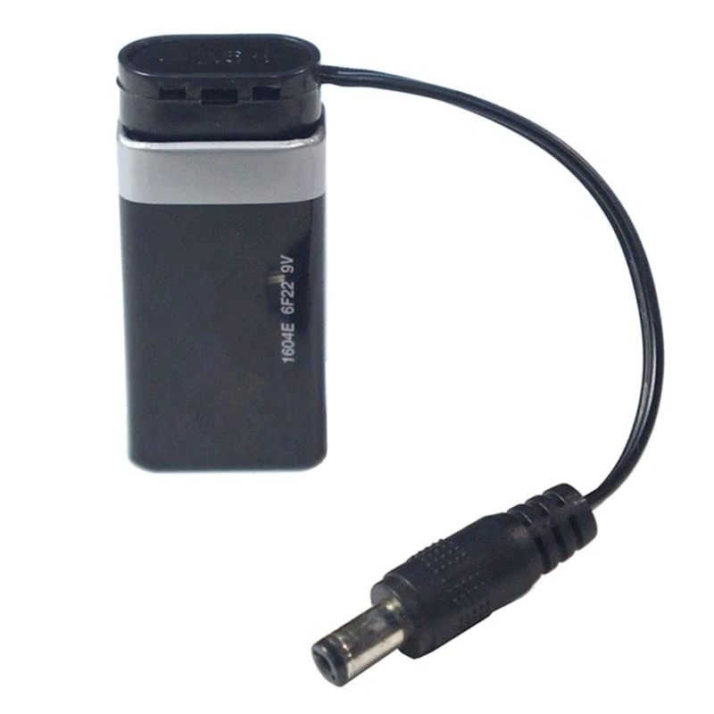 9V Battery Clip Converter Male DCJack Plug Power Cable Connector Durable