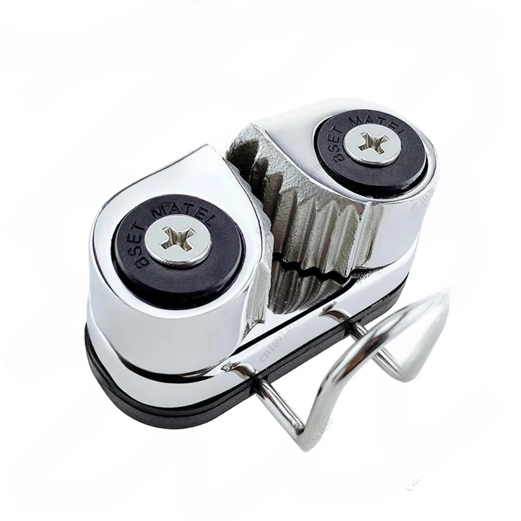 Ball Rope Clamp 316 Stainless Steel Rope Clamp Sailboat Automatic Rope Clamp