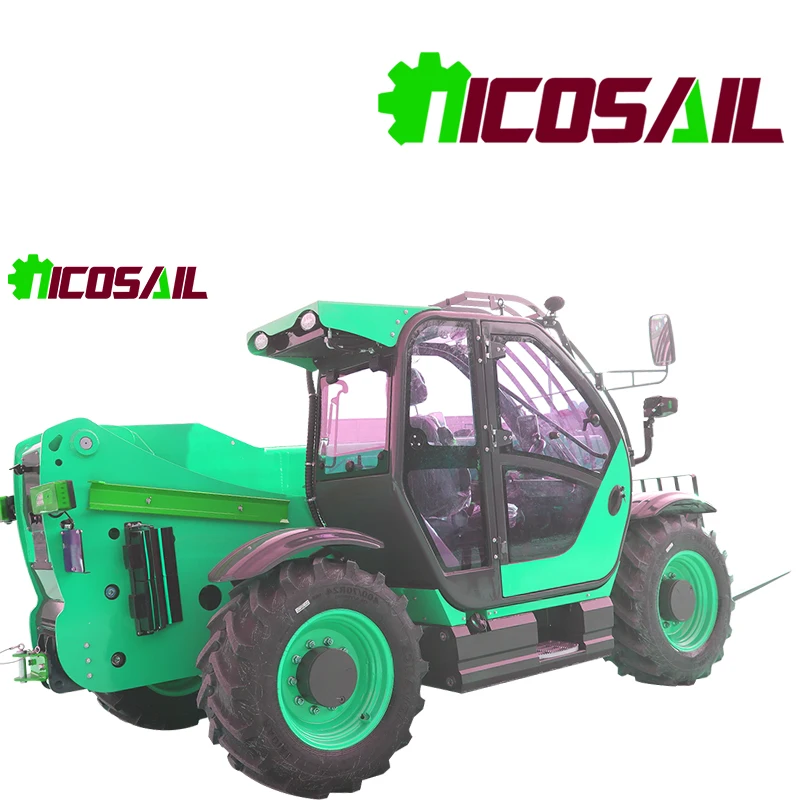 

Hydraulic Wheel Forklift Loader Side Arm Telescopic with Top Engine Free Door to Door Delivery