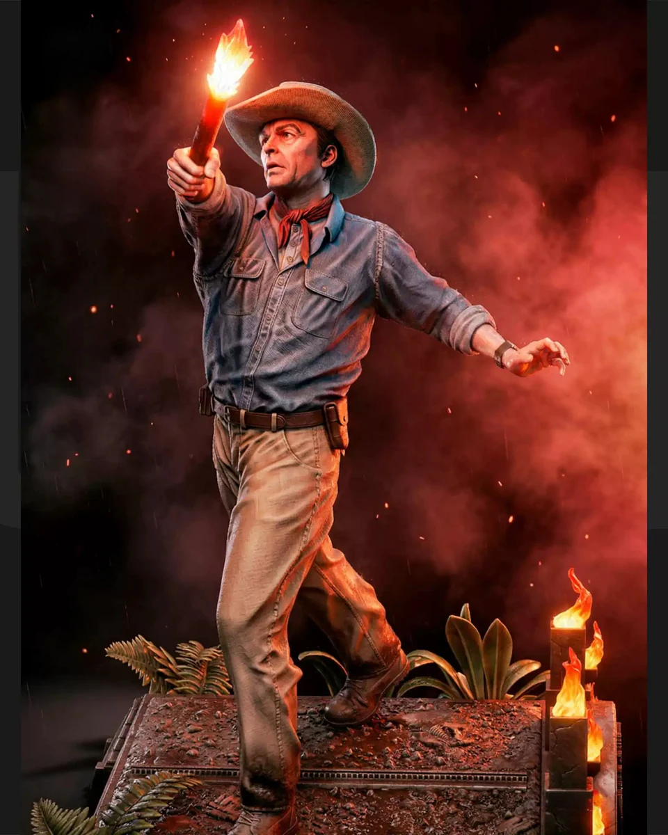 

1/18 1/24 Alan Grant 3D Print Resin Model Garage Kit Unpainted High-Detail Miniature Figure