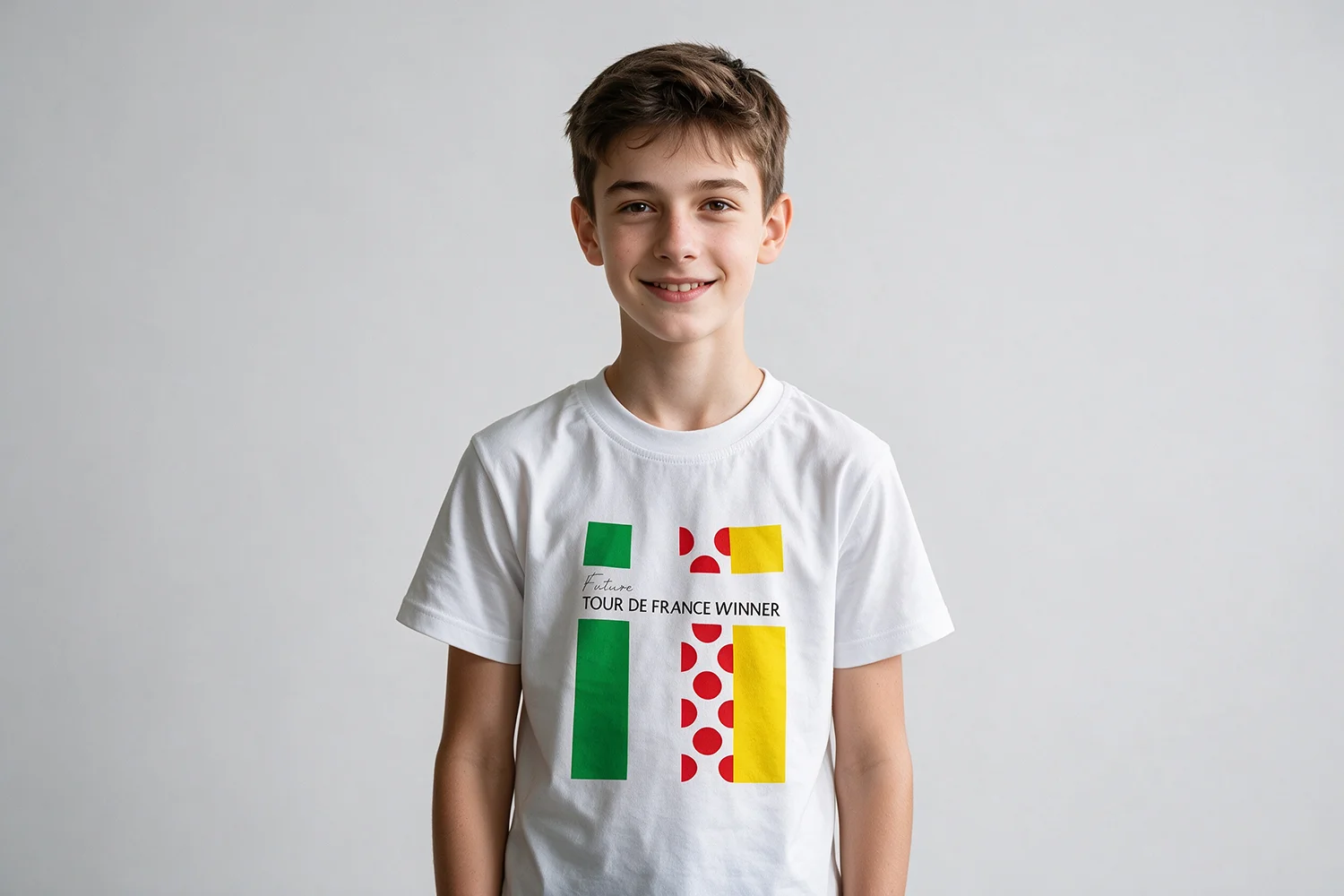 2026 New Future Tour De France Winner Family T-shirt Cycling Graphic Tee Boys Girls Casual Short Sleeve Shirt Bicycle Lover Gift
