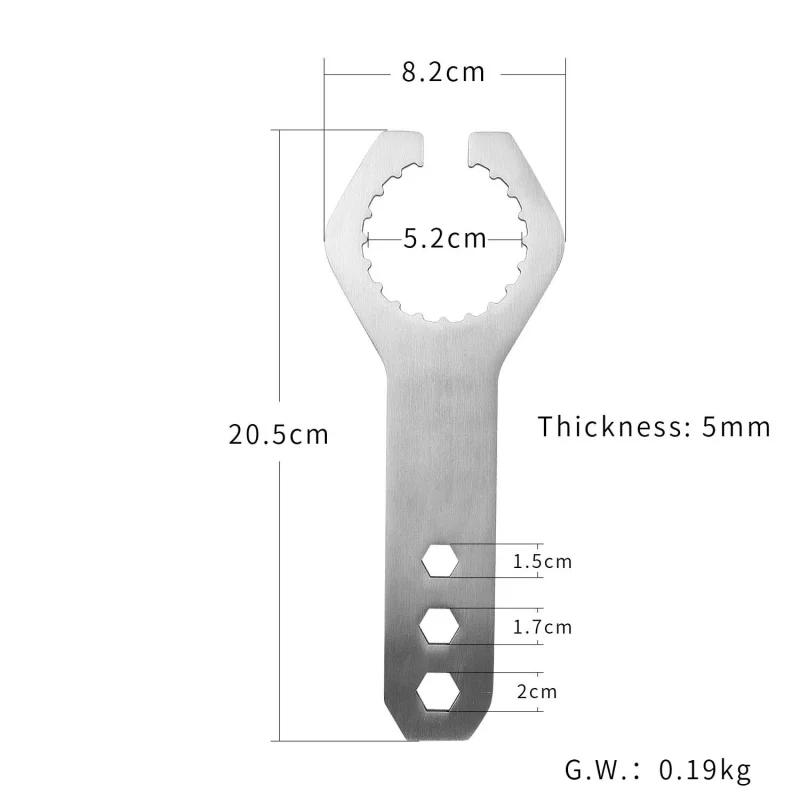 Multifunctional Folding Sunflower Wrench Repair Tool Holder Clip For Dualtron Thunder DT3 Spider Eagle Ultra Scooter Silver