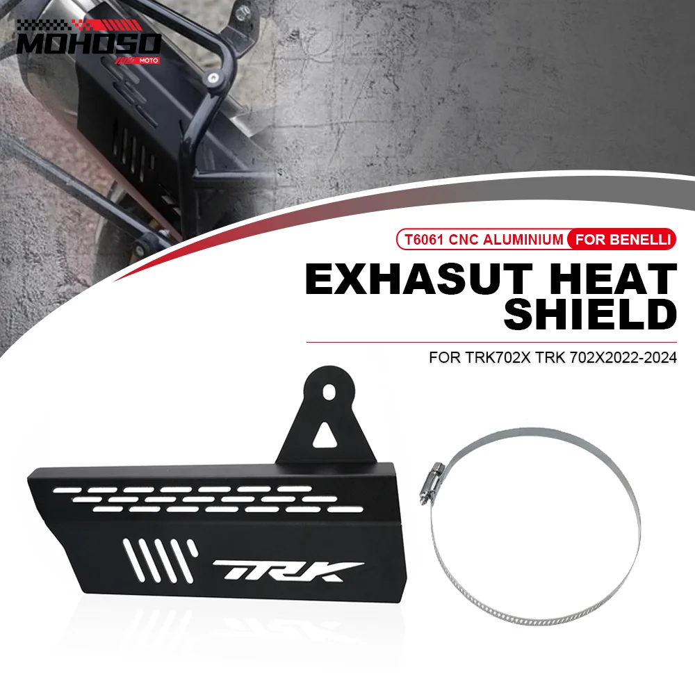 

Exhasut Muffler Cover For Benelli TRK 702 / TRK702X 2022 2023 2024 Motorcycle Anti-Scald Cap Heat Shield Guard Proof Accessories