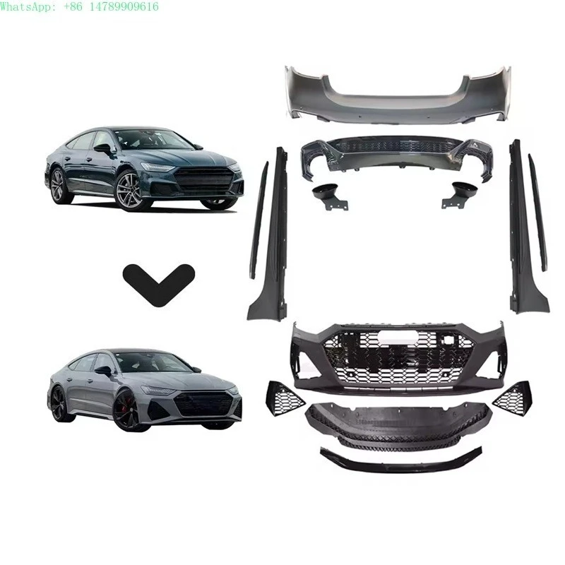 

Auto Modification Conversion Body Kit for S7 A7 C8 2019 2020 2021 2022 2023 2024 2025 Upgrade to RS7 Bumper Assembly
