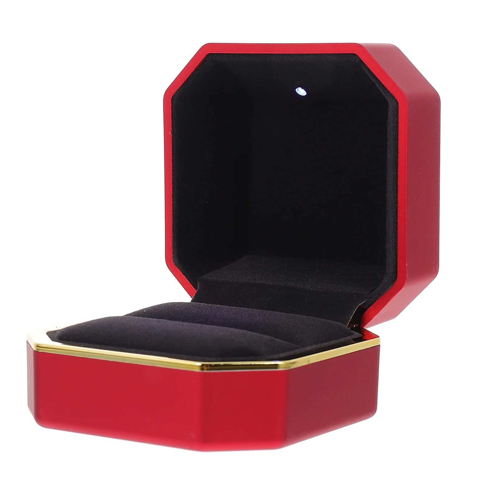 

Delicate Jewelry Case Storage Practical Organizer Wedding Supply Plastic Luminous