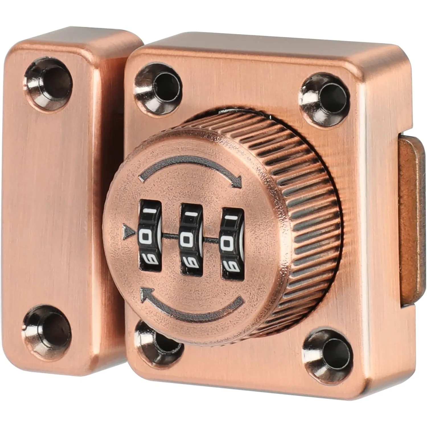 1 PC 3 Digit Combination Password Door Lock Zinc Alloy Cam Code Cabinet Slide Bolt Lock Home Security Hardware
