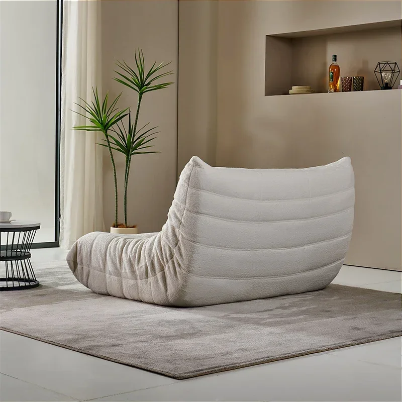 Modernity Sleep Tatami 2-Seat Tone Lazy Living Room Sofa Reclining Caterpillar Balcony Reading Chair Soft Bedroom Leisure Sofa