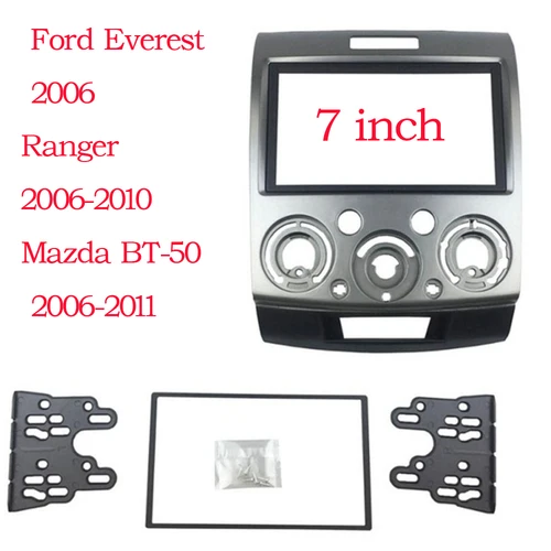 Panel de Radio estéreo para Ford Everest Ranger Mazda Bt-50 Bt50 doble 2 Din Fascia Dash instalación Trim Kit placa frontal bisel