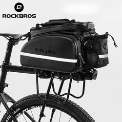 ROCKBROS Bicycle Seat Bags Cycling Rear Backpack Trunk MTB Cycle Travel Bag Large Capacity Outsdoor Sport Bike Pannier Package