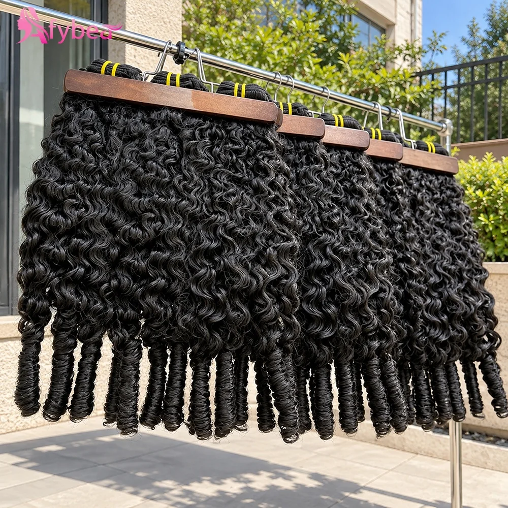 Burmese Curly Bundles Deep Wave Curly Bundle Brazilian Virgin Hair 3 Bundle 12A Grace Unprocessed Weave Extensions Natural Black