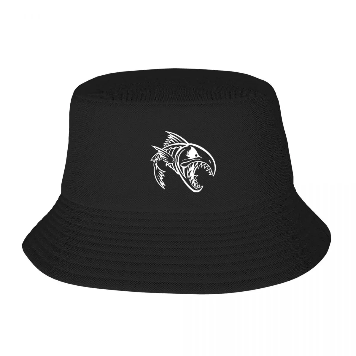 

Angry Fish Skeleton Adult Fisherman's Hat Bob Bucket Hats Men Women Caps fisherman Hat Girl Boy Hat