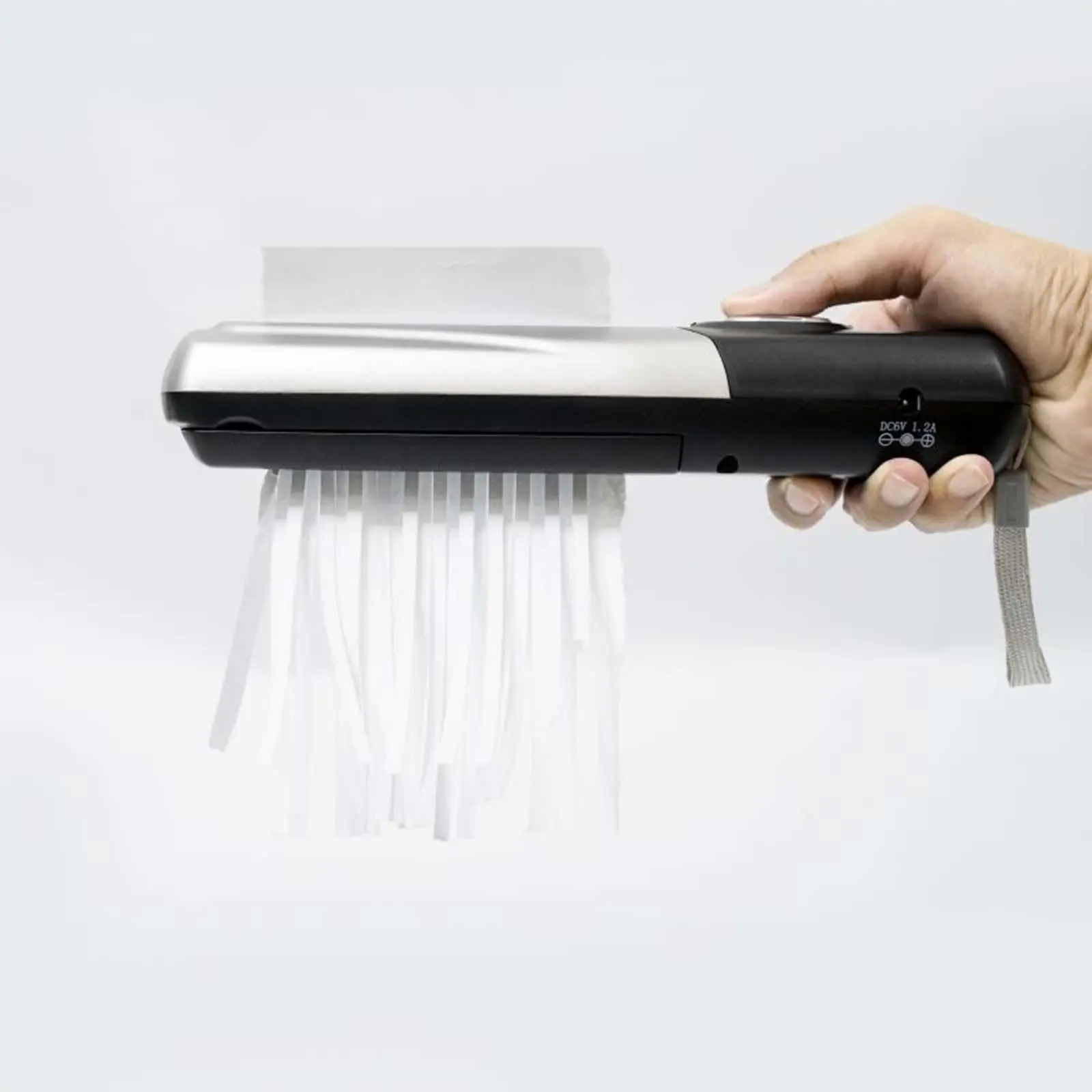 Portable Handheld Paper Shredder Cutting Tool A4 A6 Stationery Capacity 2L Small