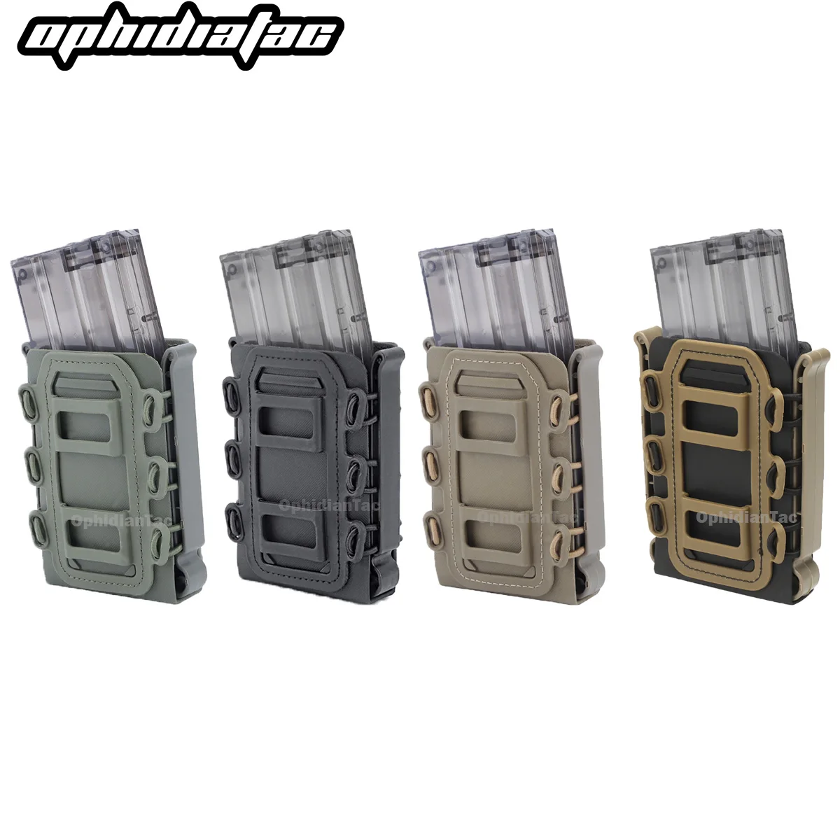 Ophidian Quick Magazine Pouch 5.56mm 7.62mm Molle Belt Clip Quick Connect Bracket Soft Shell Rifle Magazine Bracket