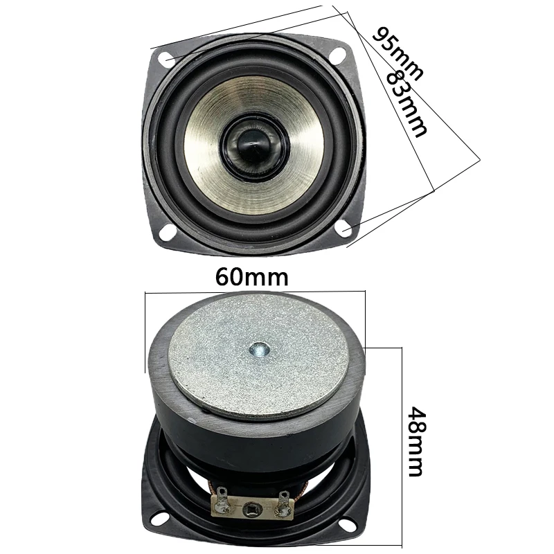 1pcs 3 Inch Full Range Speaker 4 Ohm 20W Bullet External Magnetic Audio Home Theater Loudspeaker Bookshelf Sound System DIY