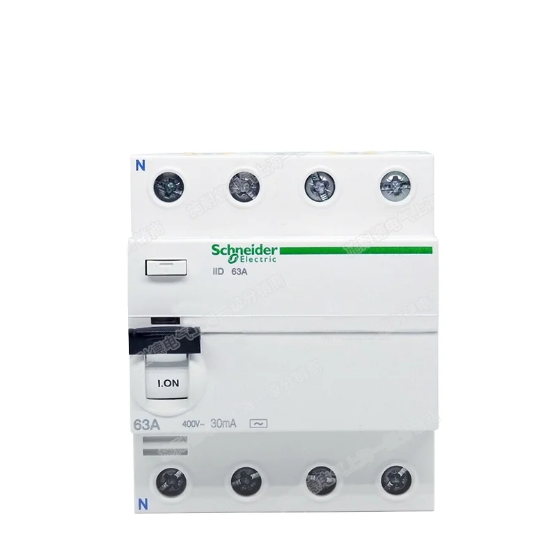 شنايدر إلكتريك ilD مفتاح تشغيل التيار المتبقي الكهرومغناطيسي iID 2P 4P 25A 40A 63A 80A 100A 30mA تسرب #3