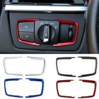 ABS Car Headlight Adjustment Switch Frame Trim Sticker Fit For BMW 1 2 3 4 Series F30 F31 F32 F34 F20 F21 F36 X5 F15 X6 F16